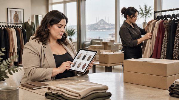 Dijital ürün kataloğu ile sipariş hazırlama sürecini birlikte yöneten butik alıcısı