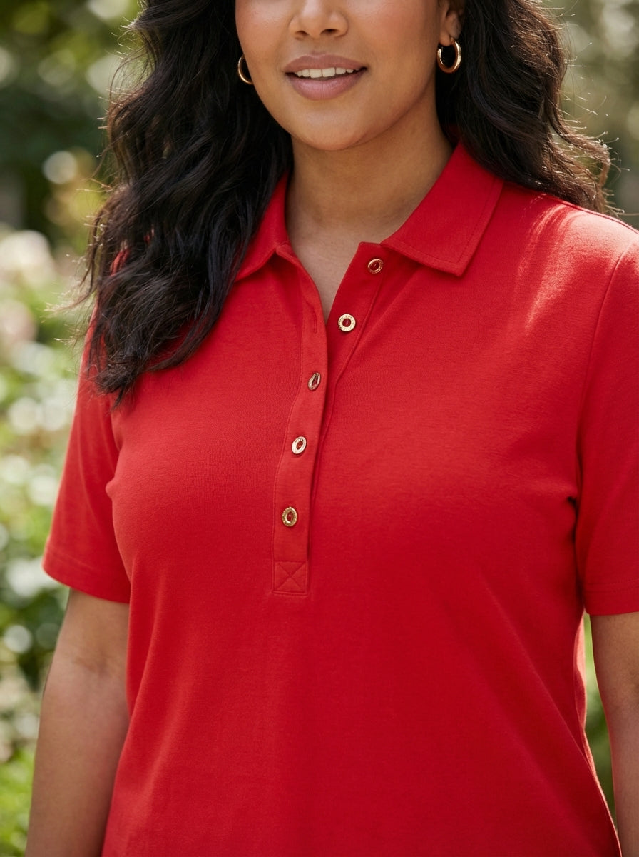 Polo Collar T-shirt - Image 34