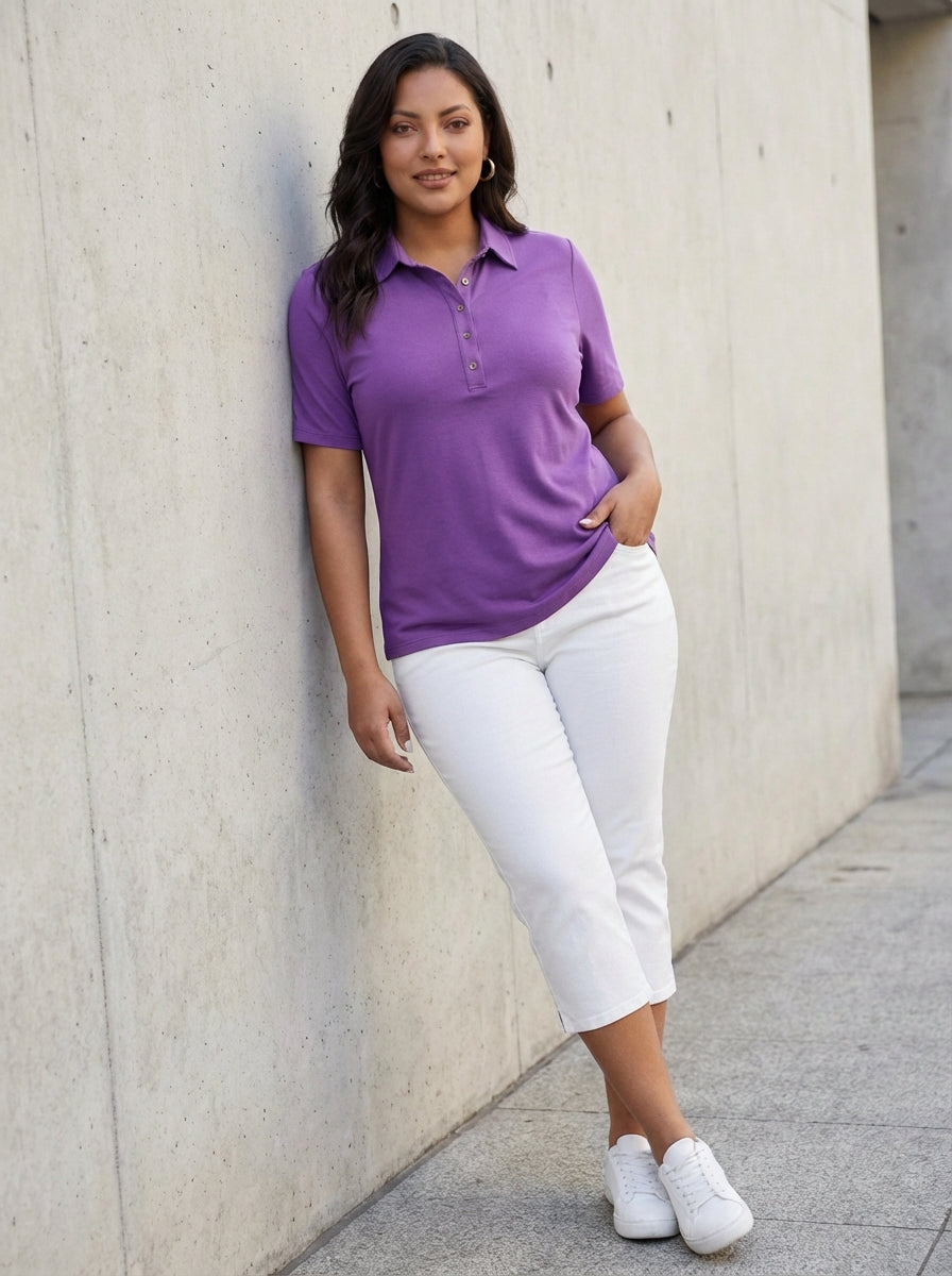 Polo Collar T-shirt - Image 50