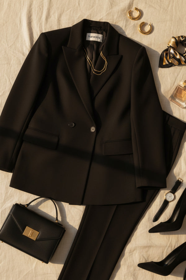 Büyük Beden Kadın  Oversize Vatkalı Astarlı Blazer Ceket