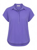 Plus Size Damen Jessica Satinbluse Modernes Design Eleganter Kragen