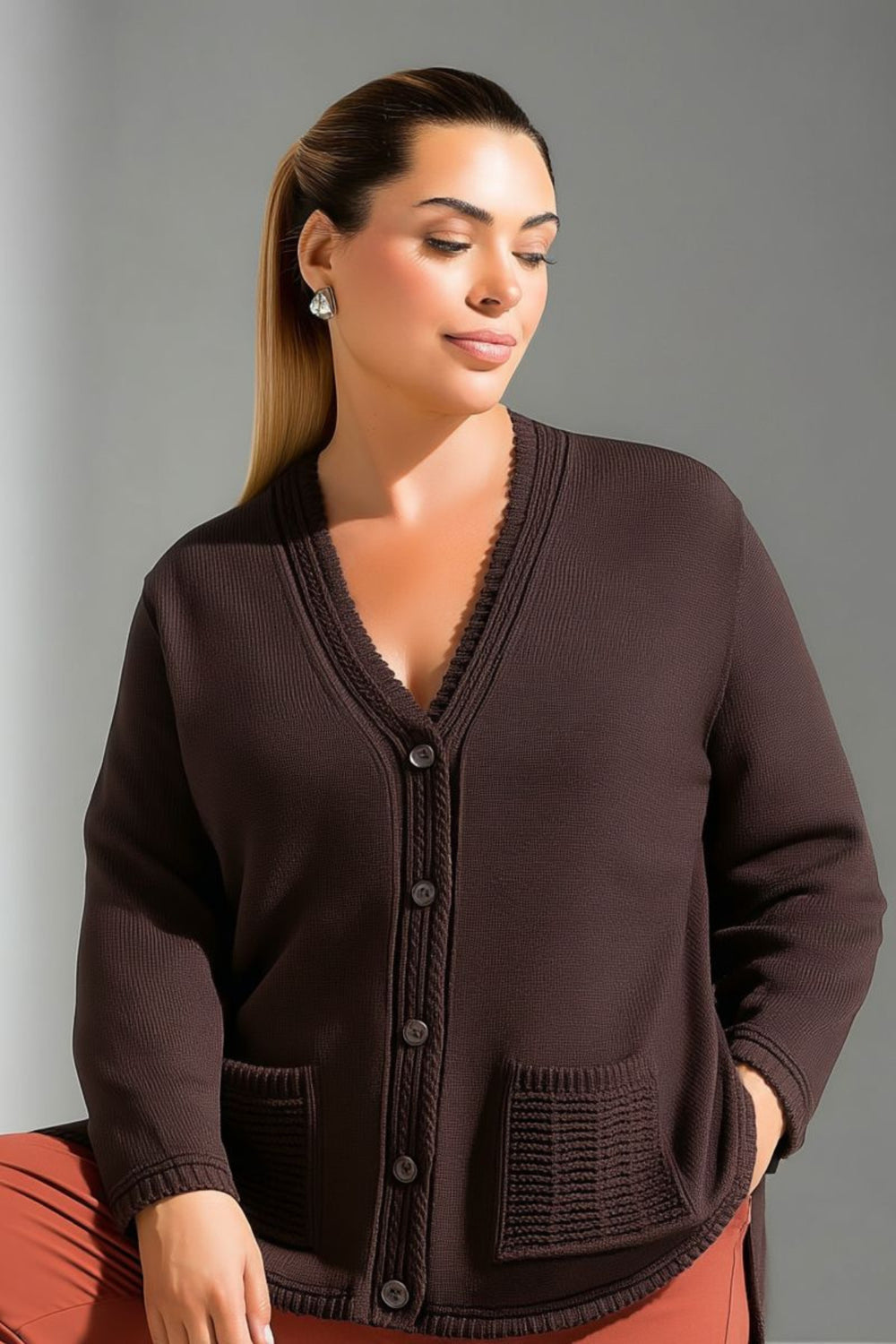 Элегантность кардиганов больших размеров с качеством от Hanezza - Image 3
