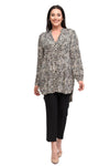 Plus Size Viscose Leopard Pattern Tunic: Express Your Style Freely