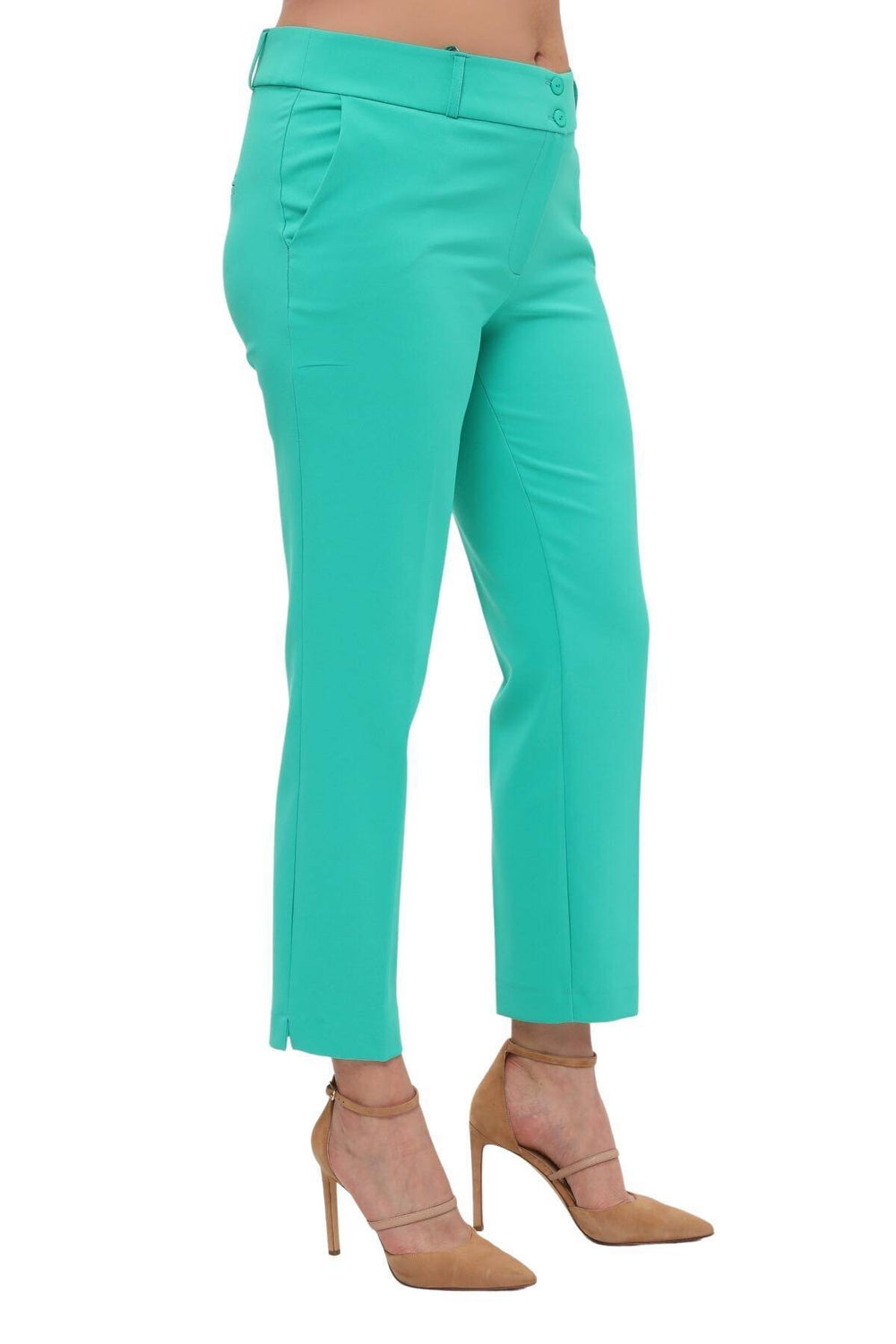 Plus Size Women's High-Waist Tailored Trousers - Image 1
