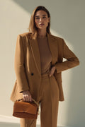 Plus Size Damen Oversize Blazer mit Schulterpolstern und Futter