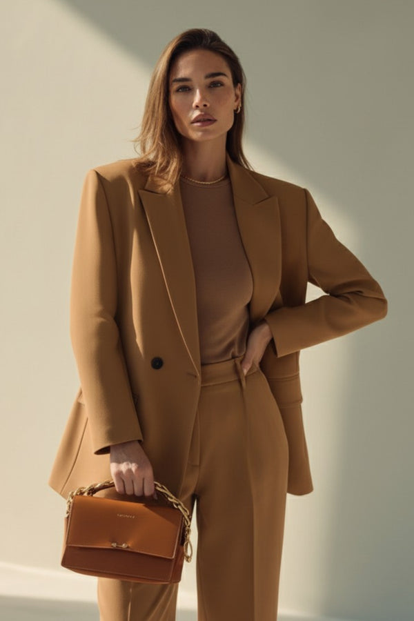 Büyük Beden Kadın  Oversize Vatkalı Astarlı Blazer Ceket