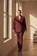 Plus Size Damen Oversize Blazer mit Schulterpolstern und Futter