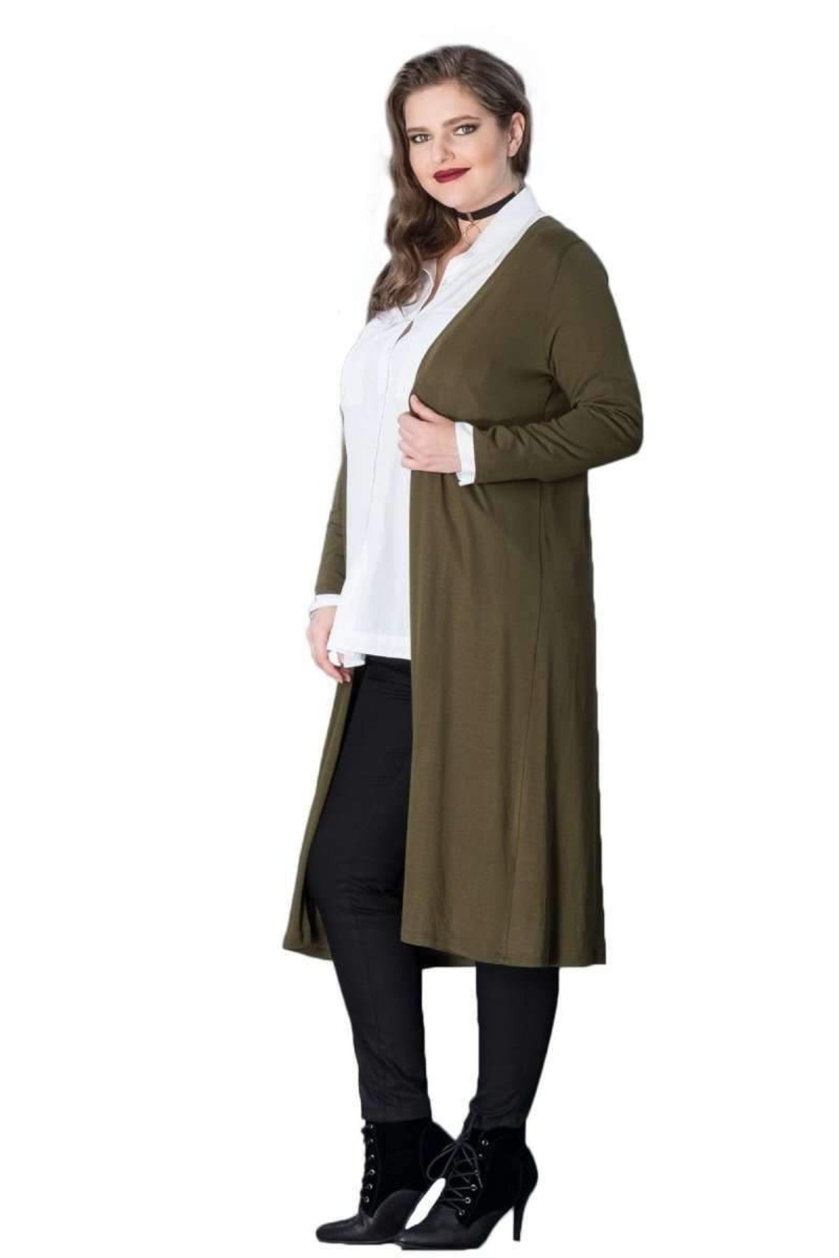 Lange Strickjacke
