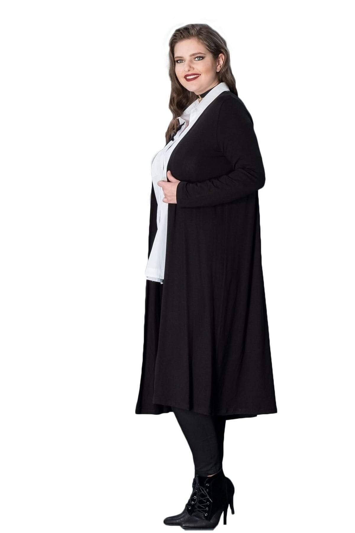 Lange Strickjacke