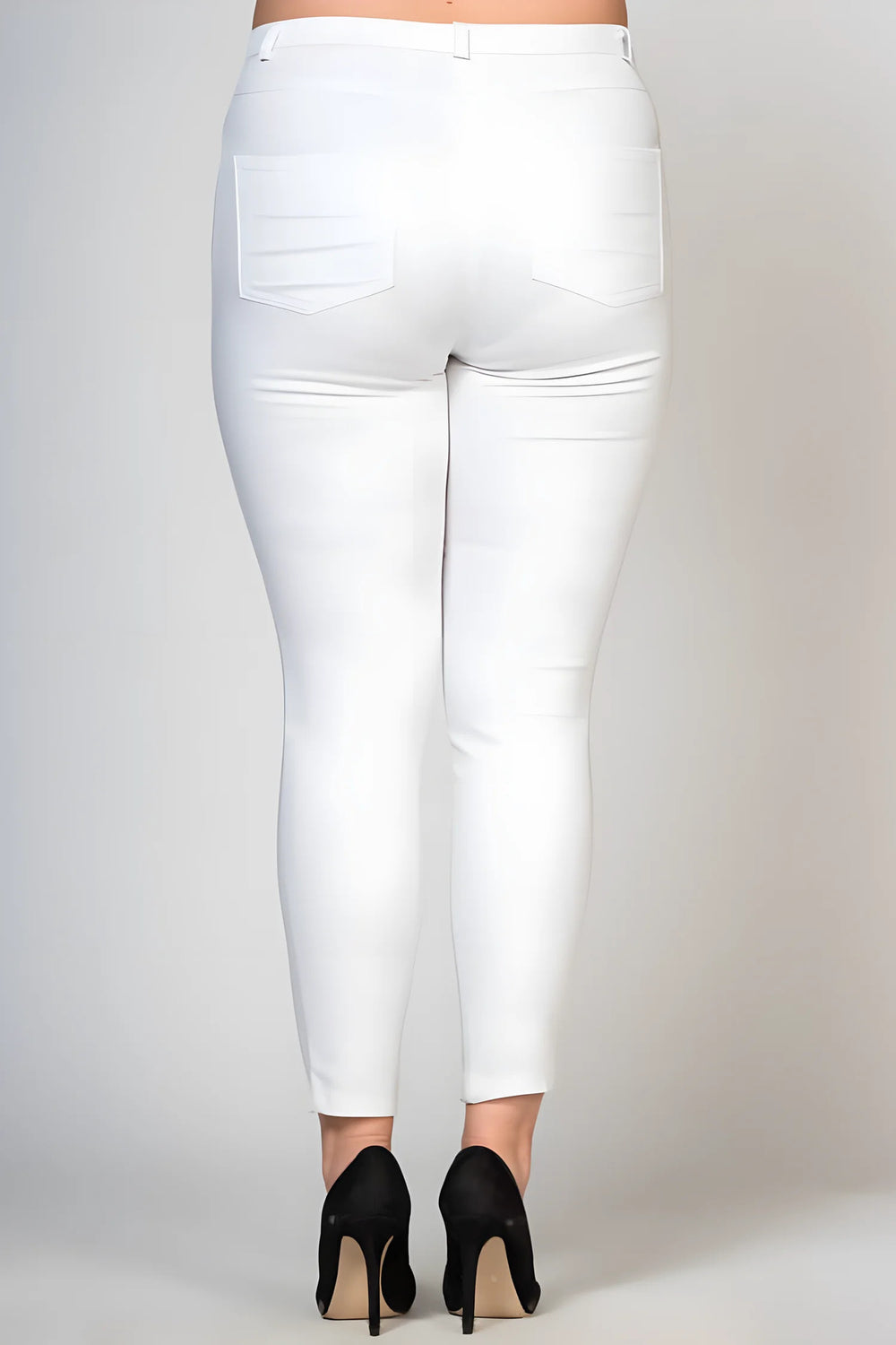 Full Likralı Keten Pantolon - Image 15