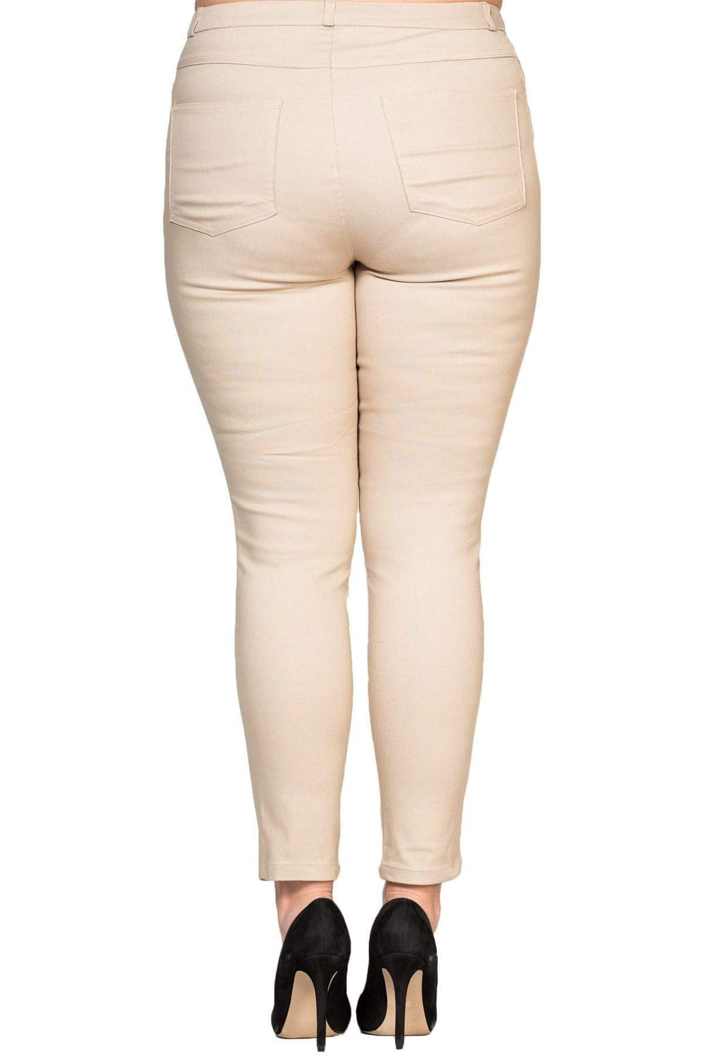 Full Likralı Keten Pantolon - Image 42