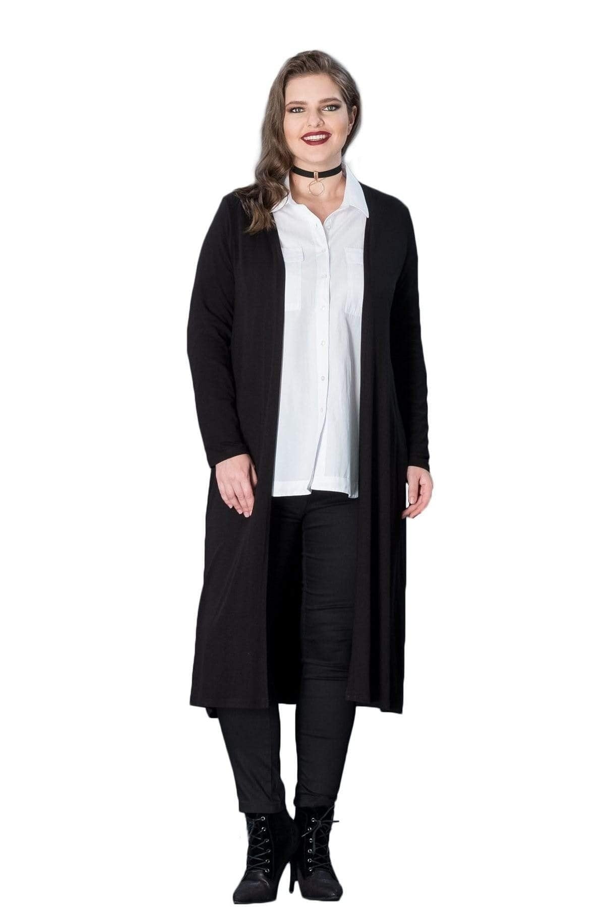 Lange Strickjacke