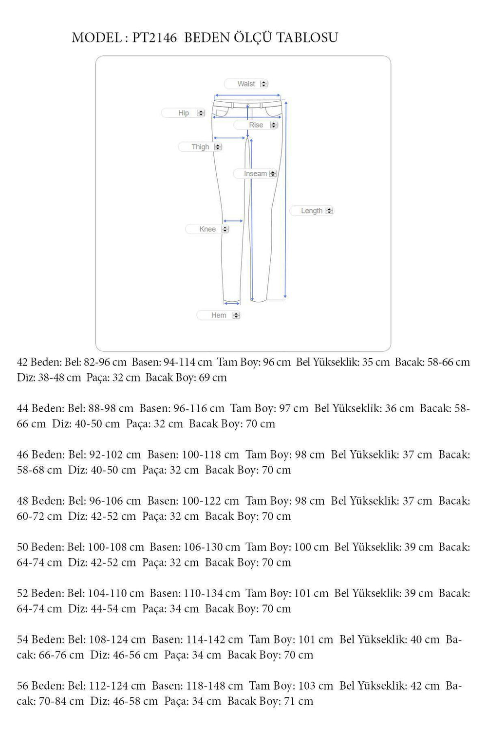 Büyük Beden Kadın Yüksek Bel Likralı Atlas Pantolon - Image 56