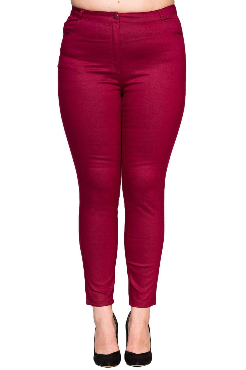 Full Likralı Keten Pantolon - Image 27