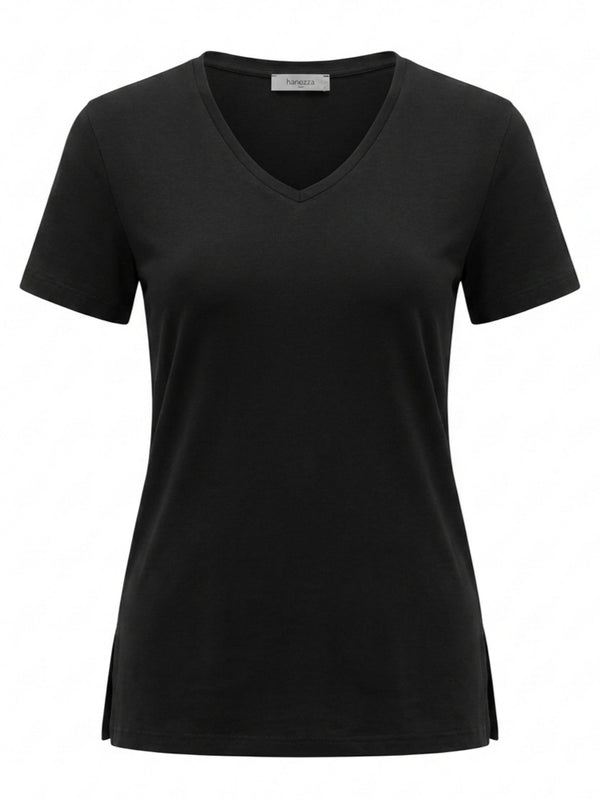 Comodidad sin límites: Camiseta básica con cuello en V