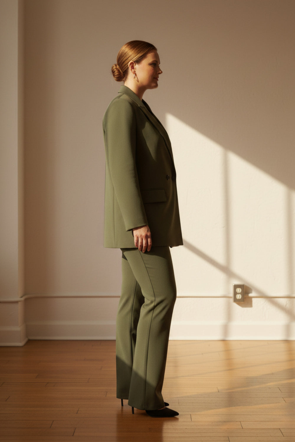 Büyük Beden Kadın  Oversize Vatkalı Astarlı Blazer Ceket - Image 28