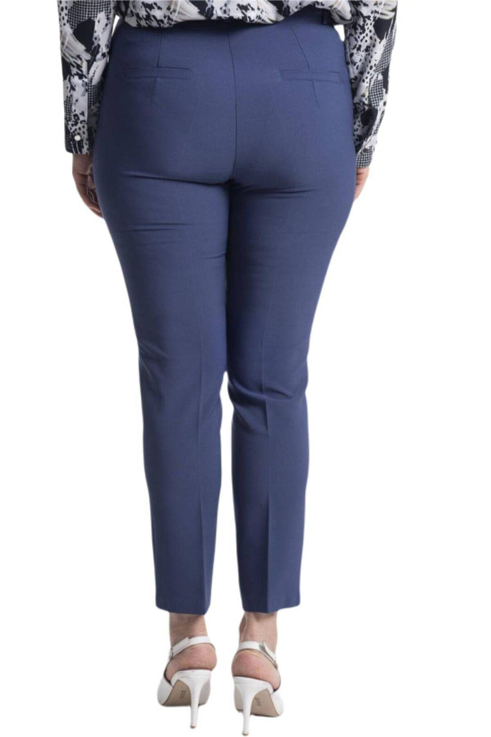 Büyük Beden Kadın Yüksek Bel Likralı Atlas Pantolon - Image 58