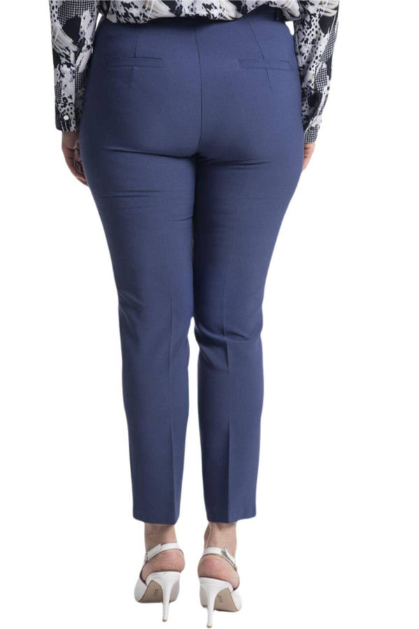 Büyük Beden Kadın Yüksek Bel Likralı Atlas Pantolon