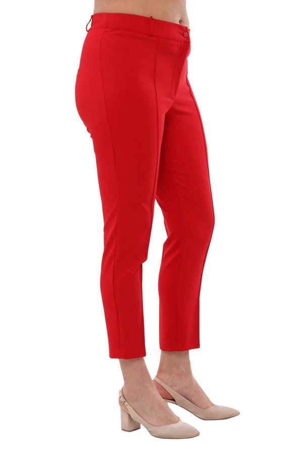 Büyük Beden Kadın Yüksek Bel Likralı Atlas Pantolon