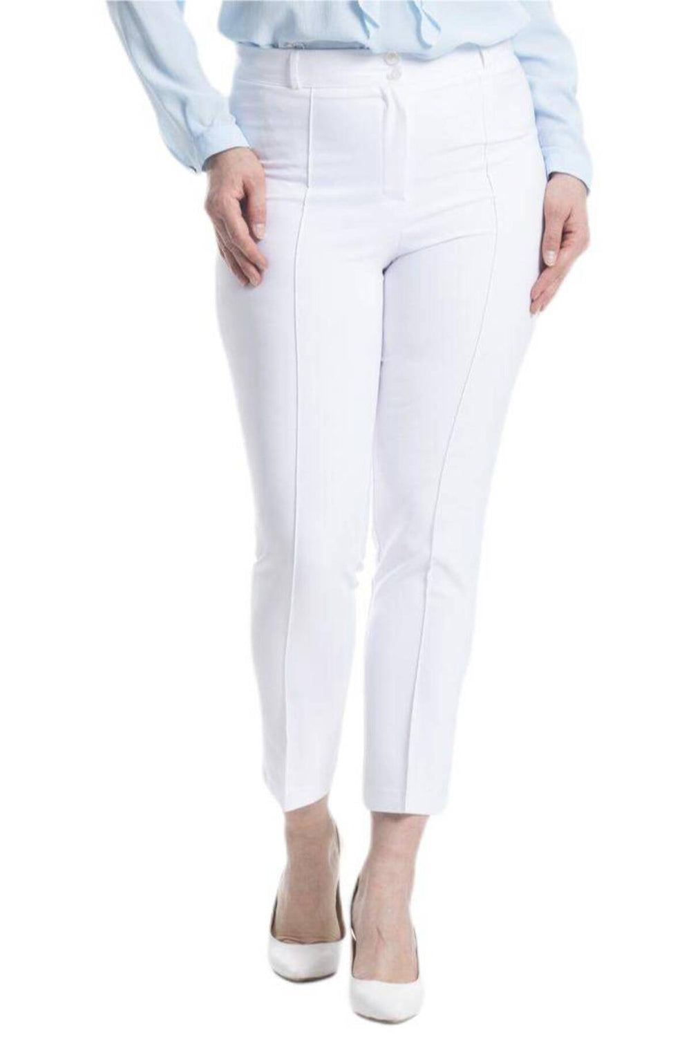 Büyük Beden Kadın Yüksek Bel Likralı Atlas Pantolon - Image 74