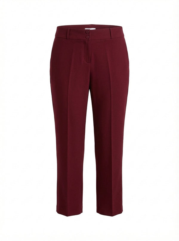 Plus Size Women's High-Waist Tailored Trousers