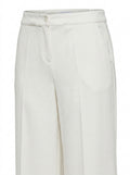 Damen-Palazzohose aus Atlas-Krepp mit Gummibund, große Größen