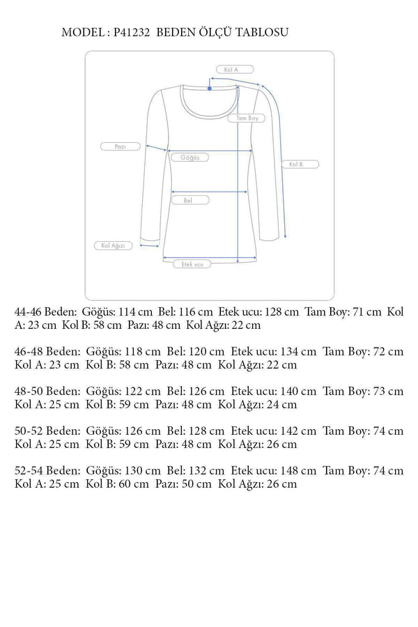 Büyük Beden Kadın  Şifon Fırfırlı Bluz - Astarlı