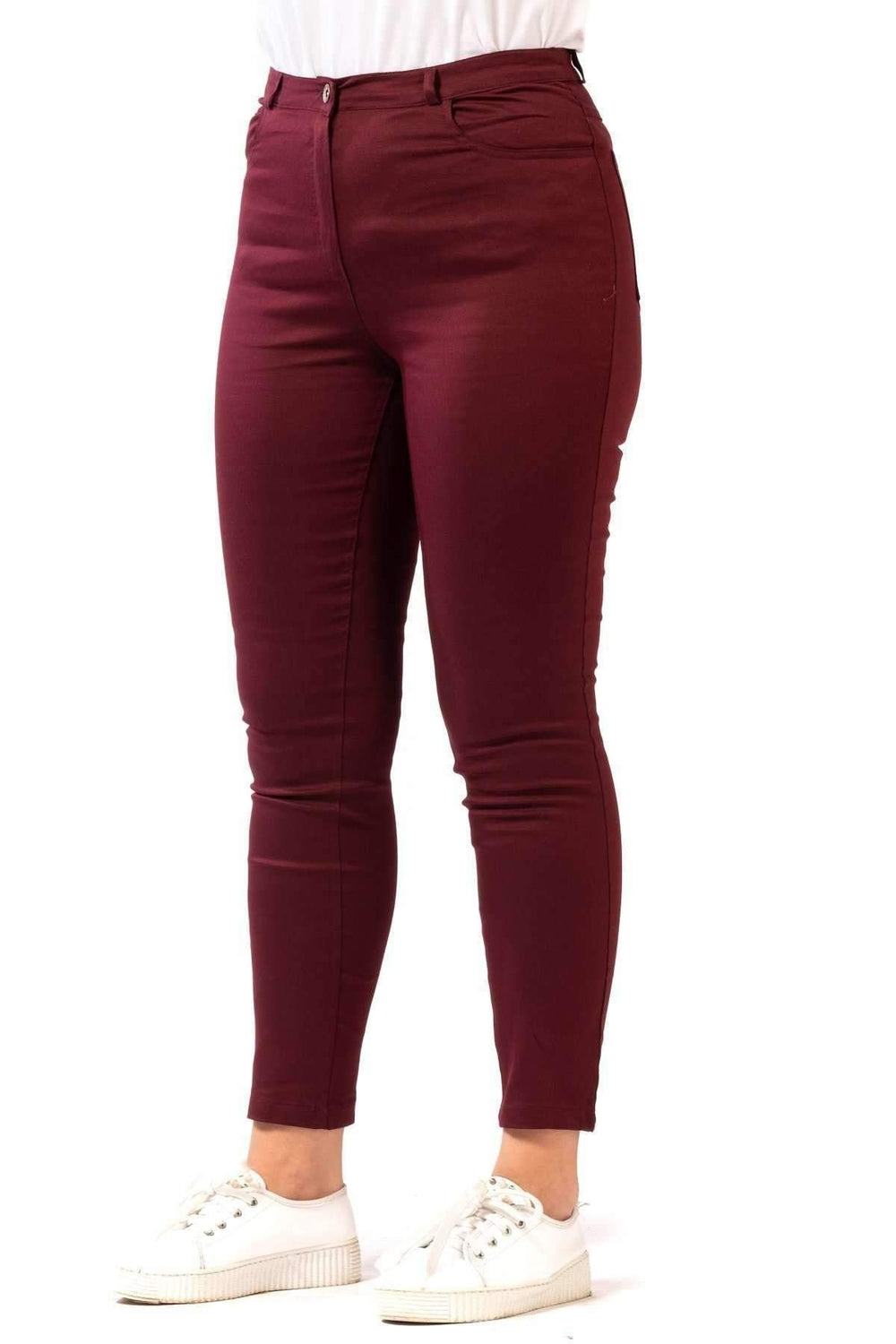 Full Likralı Keten Pantolon - Image 10