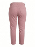 Elastische Damenjeans mit hohem Bund, große Größen