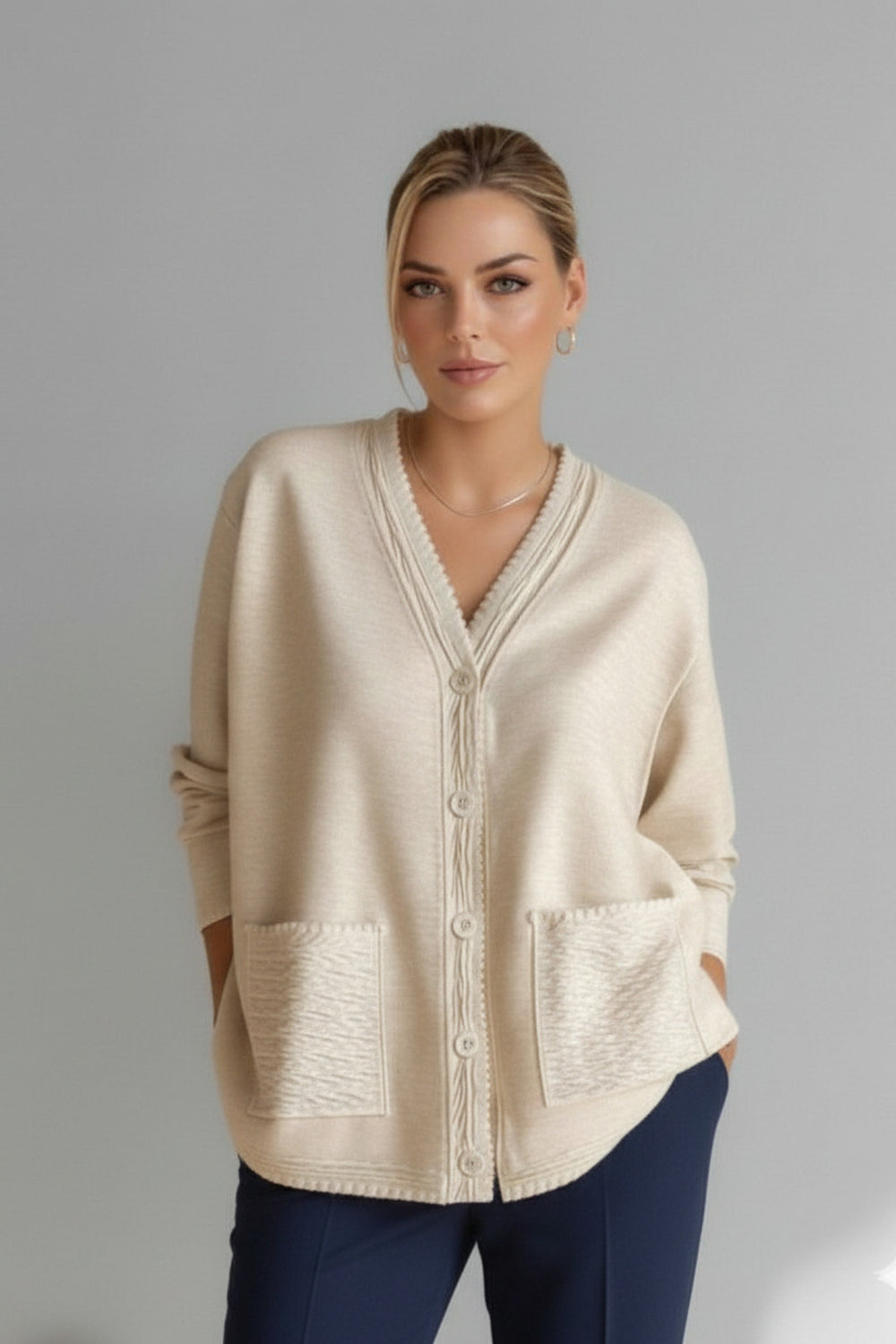 Элегантность кардиганов больших размеров с качеством от Hanezza - Image 15