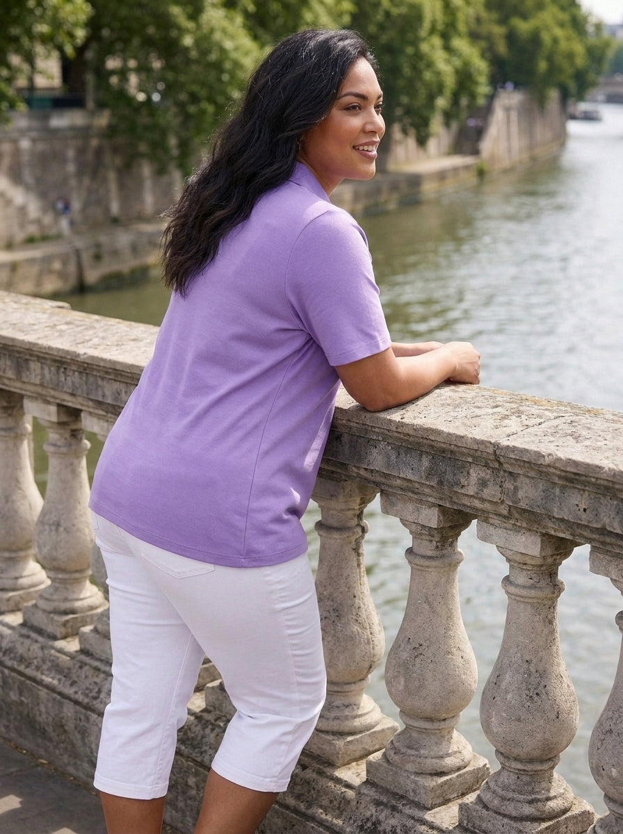 Polo Collar T-shirt - Image 49