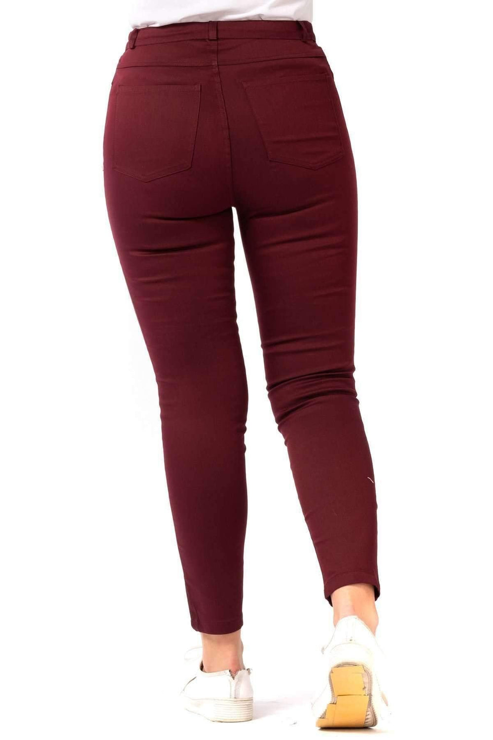 Full Likralı Keten Pantolon - Image 12