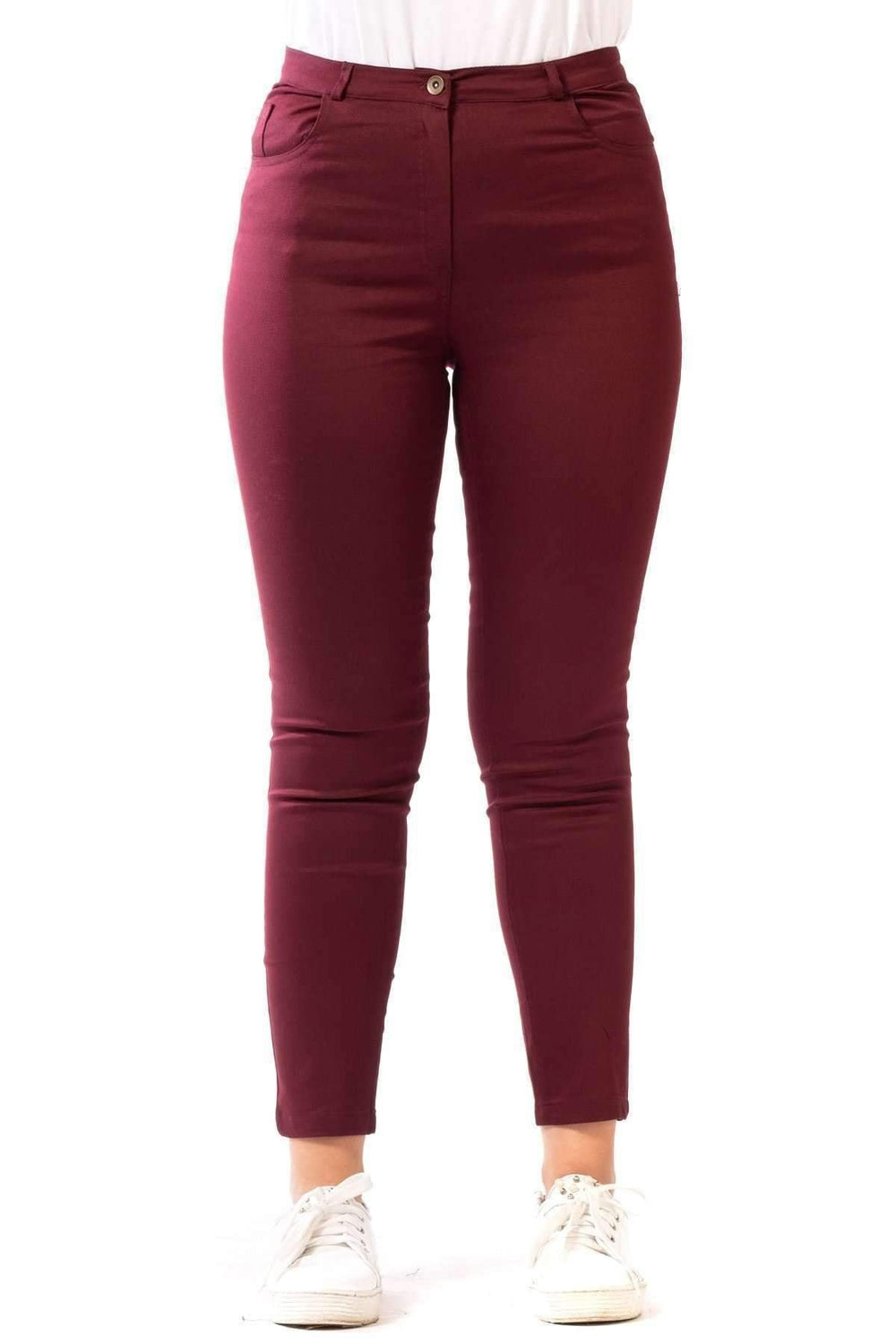 Full Likralı Keten Pantolon - Image 11