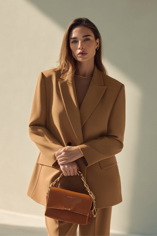 Büyük Beden Kadın  Oversize Vatkalı Astarlı Blazer Ceket