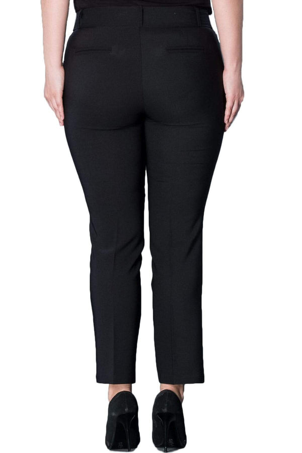 Büyük Beden Kadın Yüksek Bel Kumaş Pantolon