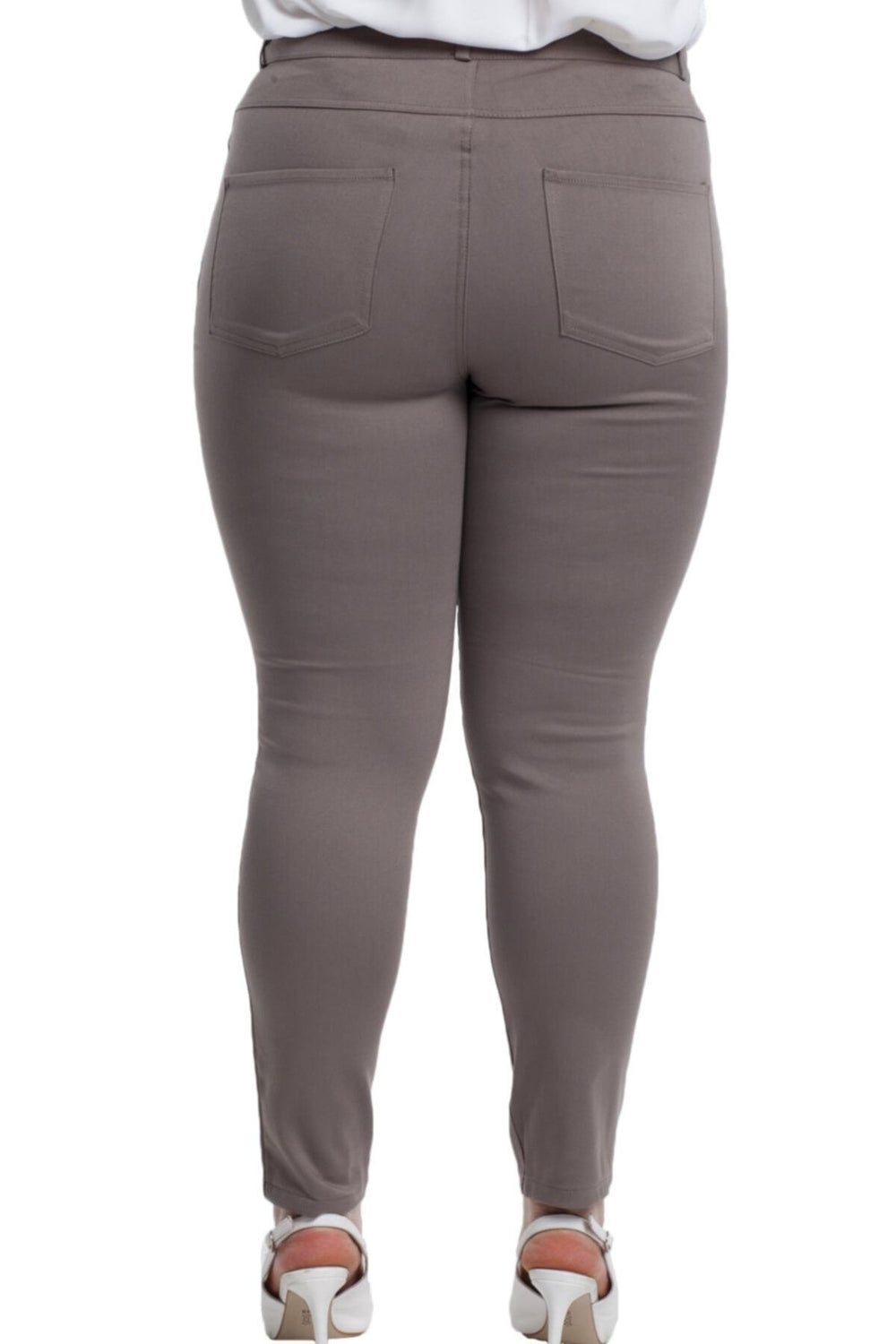 Full Likralı Keten Pantolon - Image 5