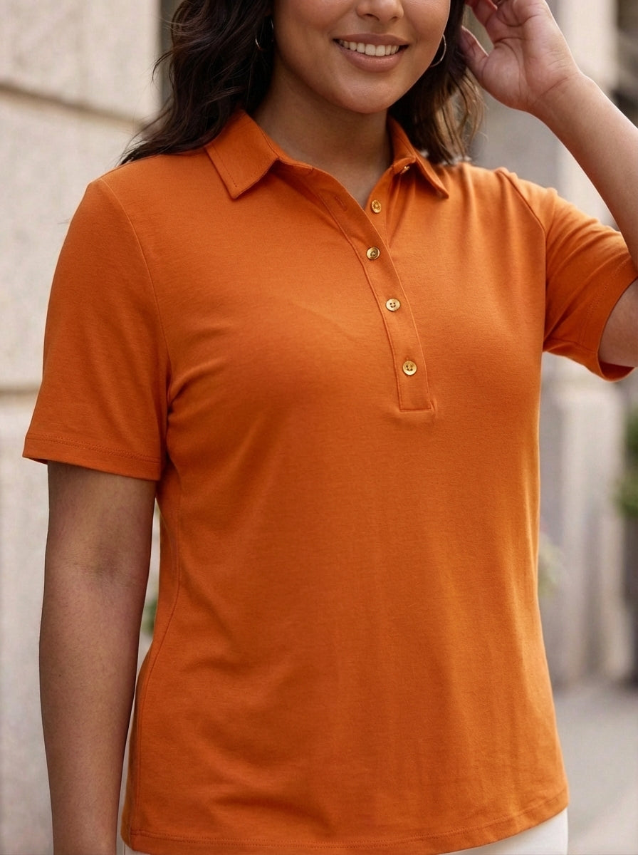 Polo Collar T-shirt - Image 38