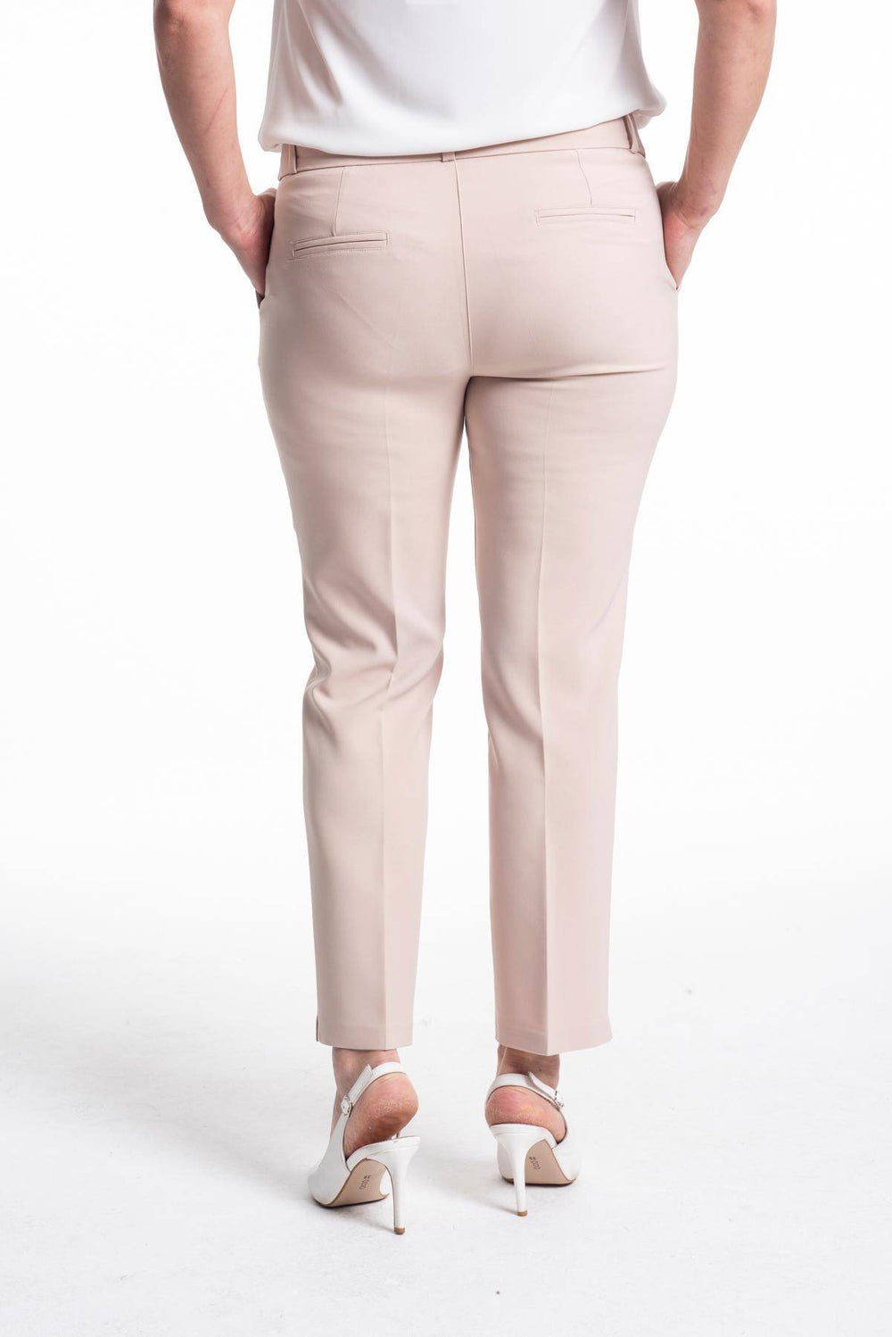 Büyük Beden Kadın Yüksek Bel Kumaş Pantolon - Image 56