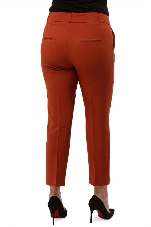 Büyük Beden Kadın Yüksek Bel Kumaş Pantolon