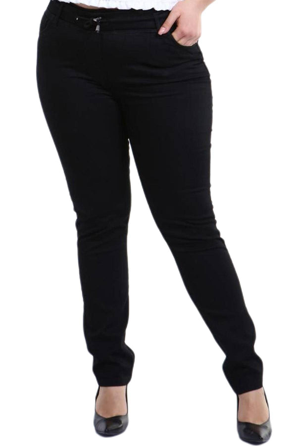 Large Size Slim Fit Jeans with Elastic Waist: Now with You with Hanezza Quality