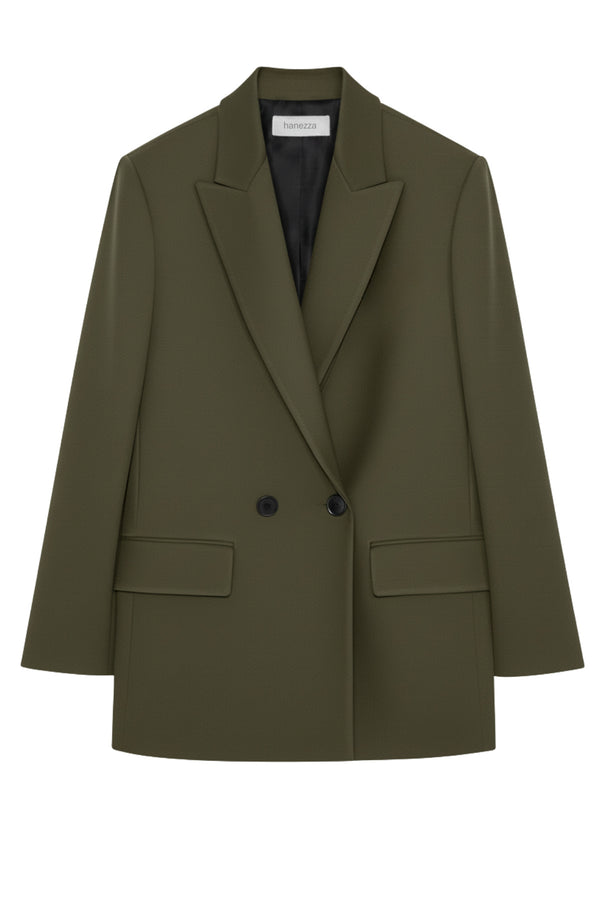 Büyük Beden Kadın  Oversize Vatkalı Astarlı Blazer Ceket