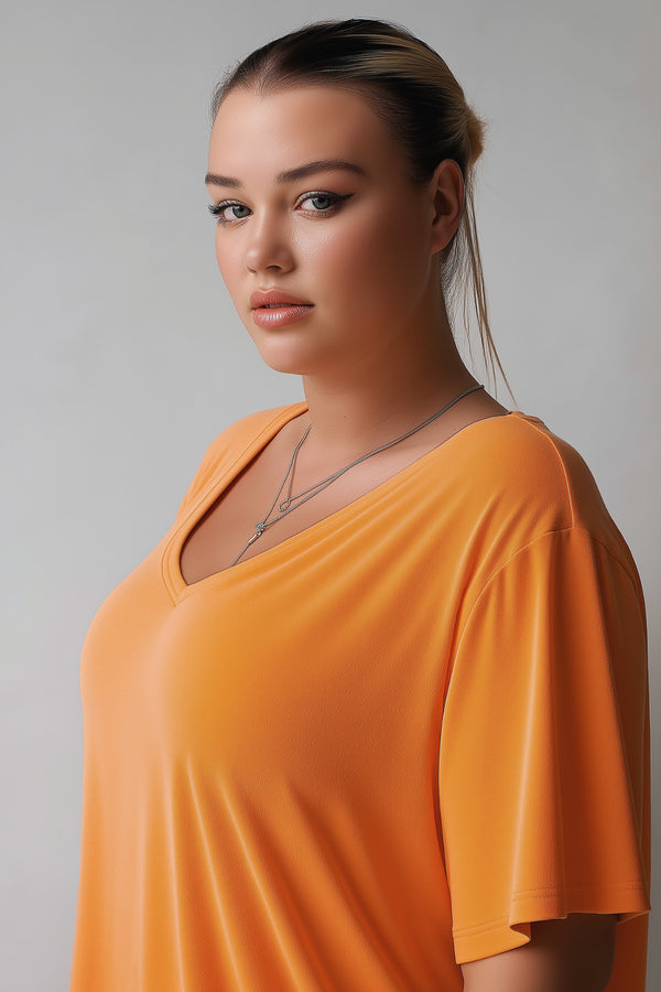 Comodidad sin límites: Camiseta básica con cuello en V
