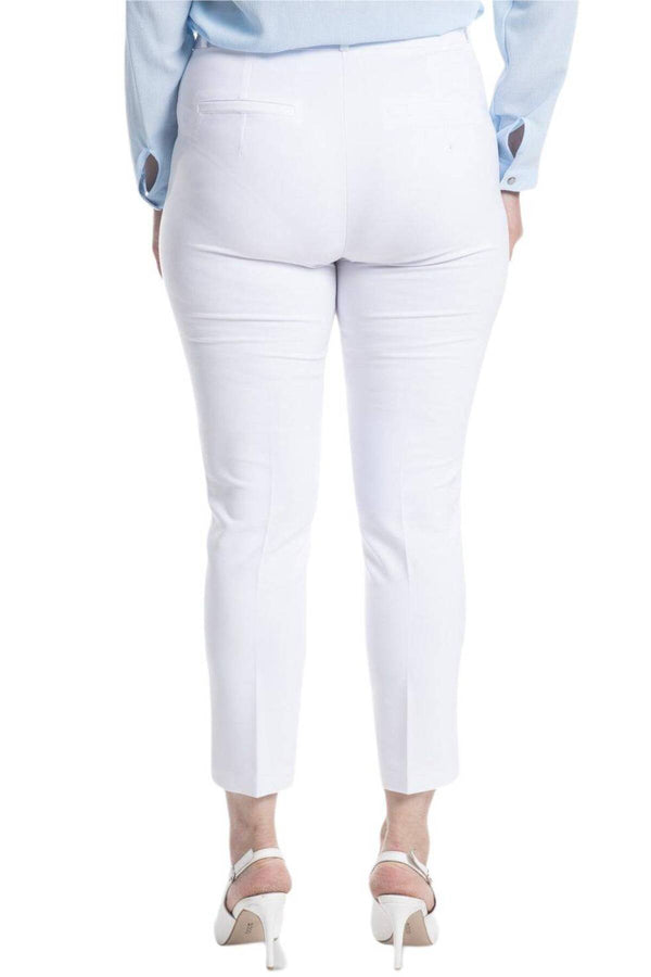 Büyük Beden Kadın Yüksek Bel Likralı Atlas Pantolon