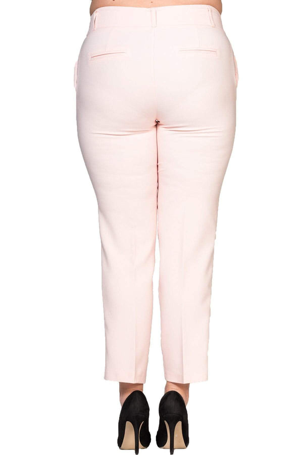 Plus Size Women's High-Waist Tailored Trousers