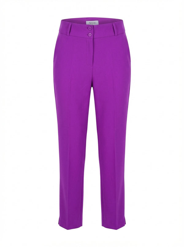 Plus Size Women's High-Waist Tailored Trousers