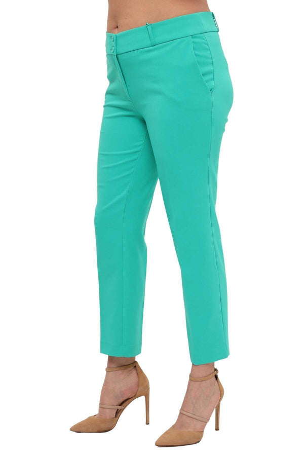 Plus Size Women's High-Waist Tailored Trousers