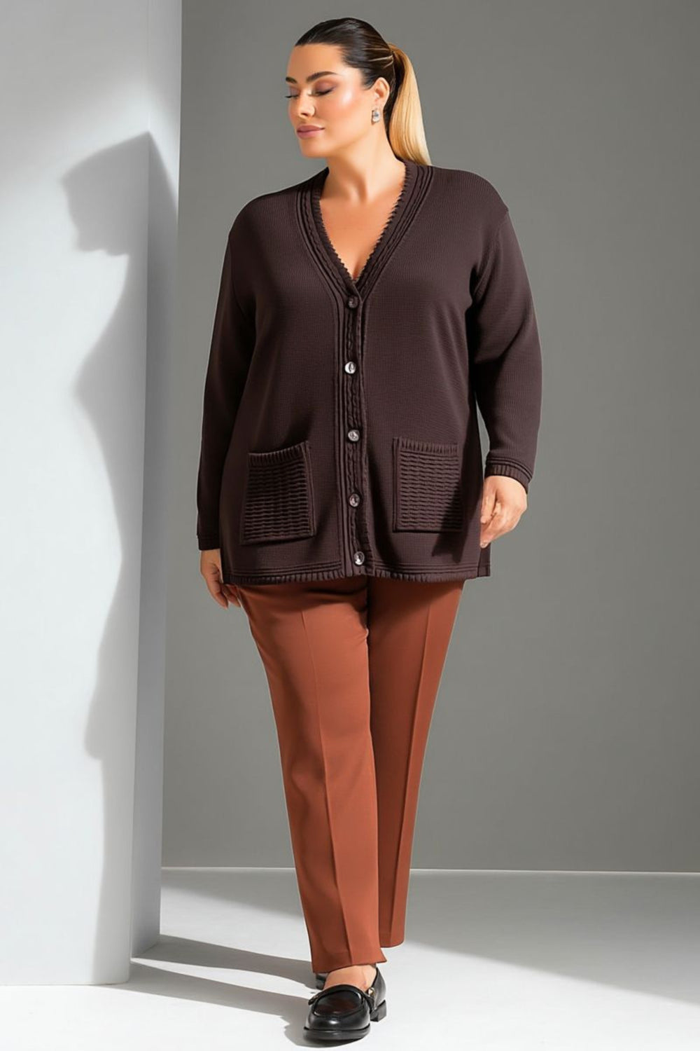 Элегантность кардиганов больших размеров с качеством от Hanezza - Image 2