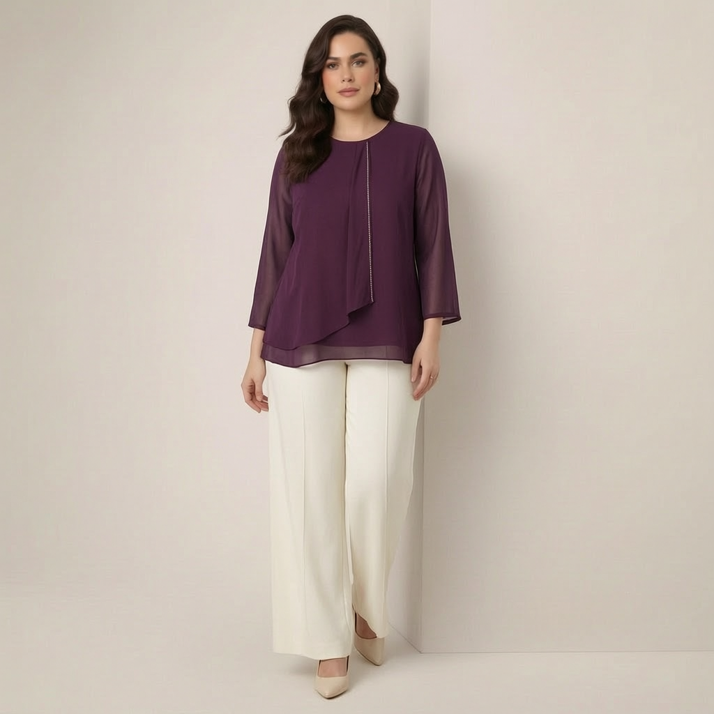 Chiffonbluse in großen Größen