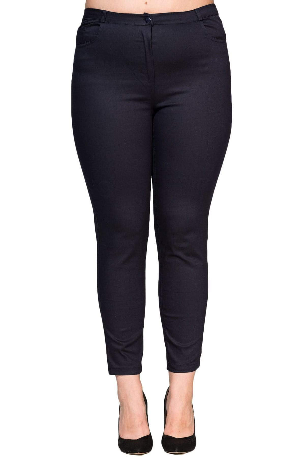 Full Likralı Keten Pantolon - Image 37