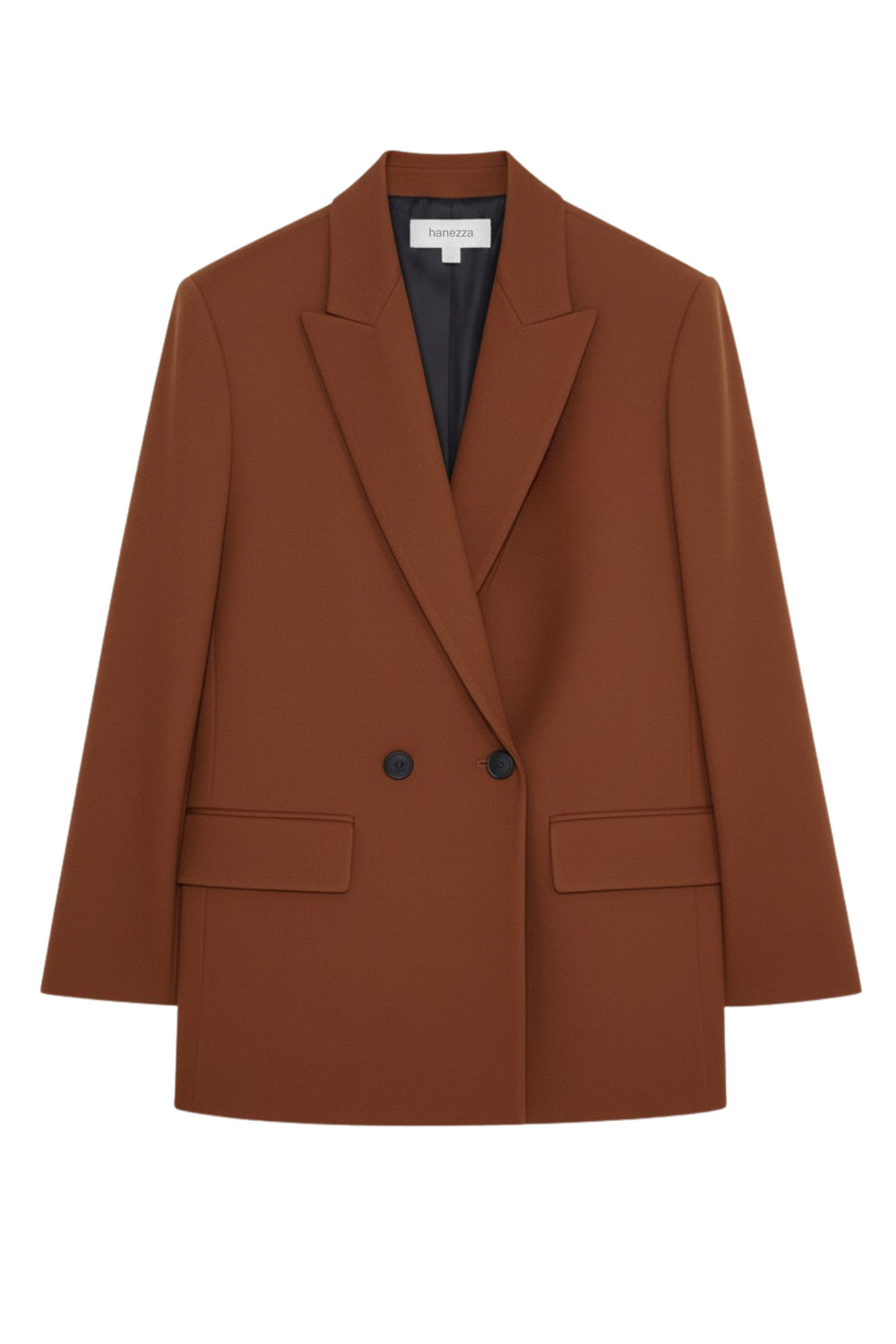 Büyük Beden Kadın  Oversize Vatkalı Astarlı Blazer Ceket - Image 11